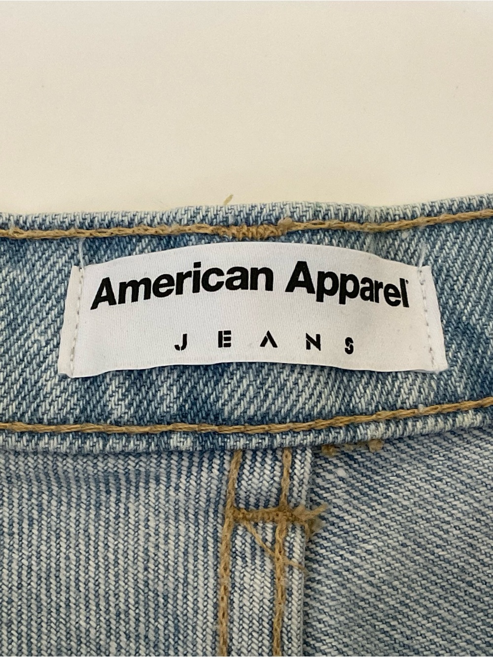 American Apparel High Waist Cuff Jean Shorts 28 - Picture 10 of 14